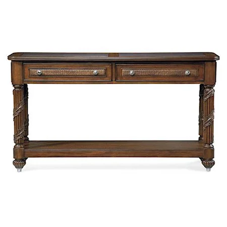 Rectangular Sofa Table w/ 2 Drawers